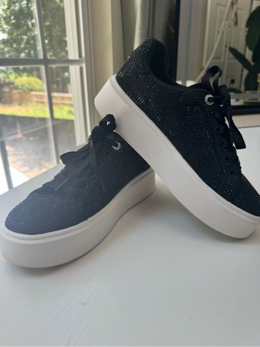 Romey Embellished Platform Sneaker 8.5